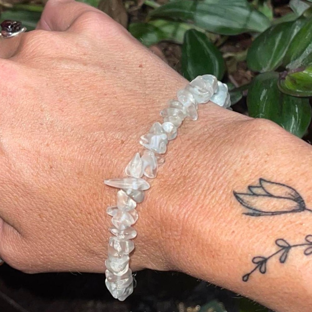Clear Quartz crystal bracelet